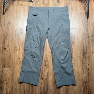 Eddie Bauer First Ascent Guide Pro Pants Mens 38x30 Gray Hiking Cargo Stretch